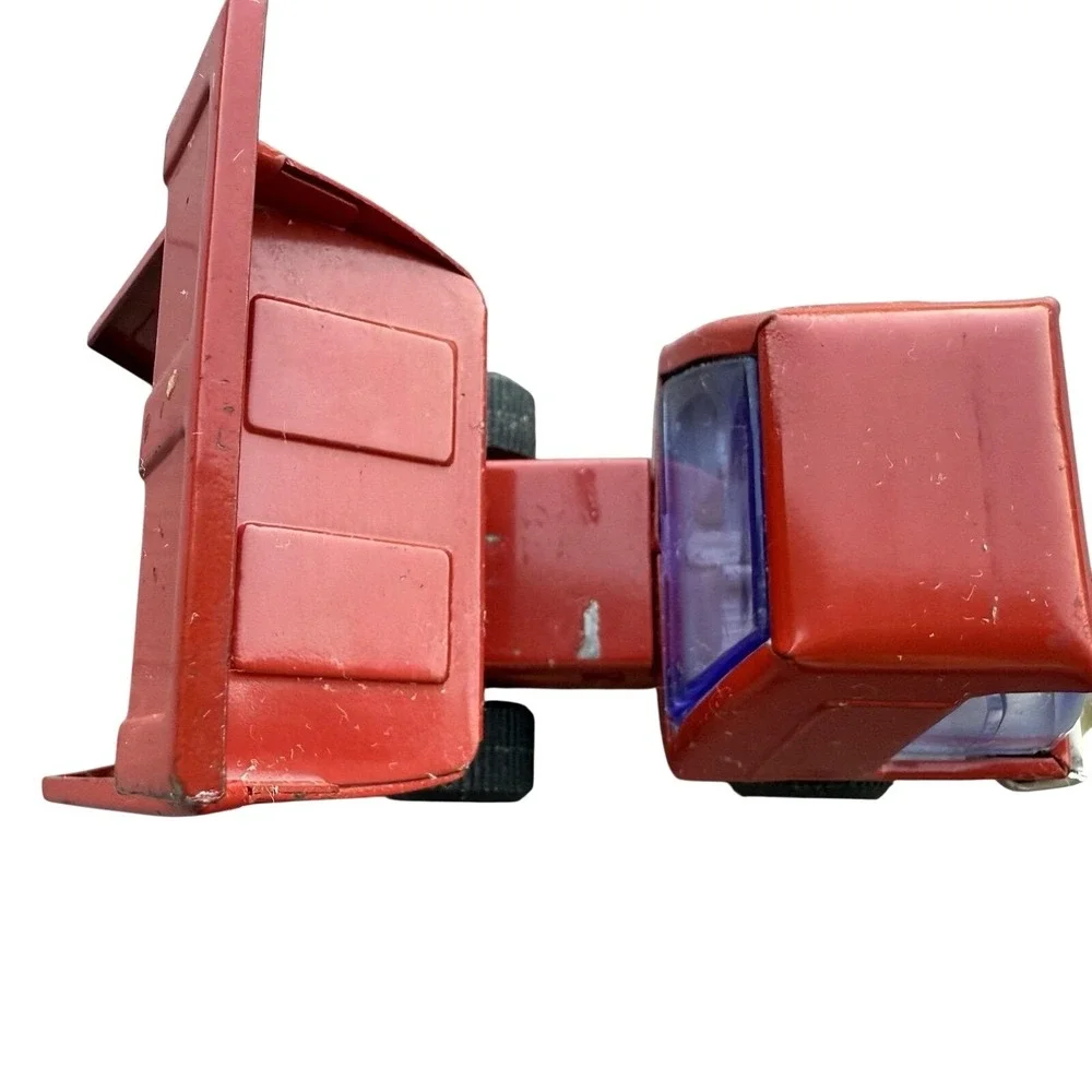 Buddy L Tilting Dump Truck Toy Diecast Red Good Vintage Pressed Steel Japan Made
